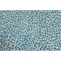 Bluish Grey Round Felt Ball Rug