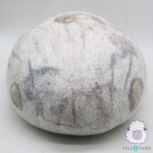 Marble Design Felt Cat House