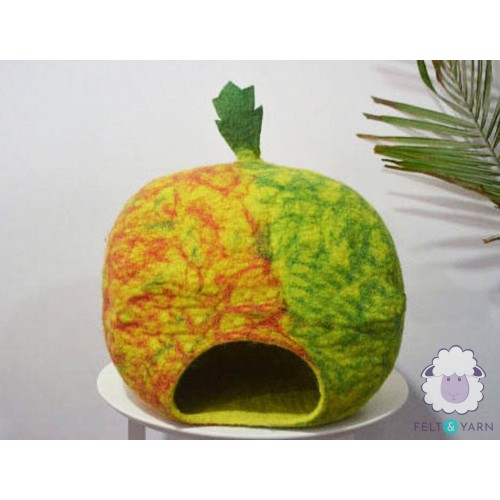 Pumpkin Design Felt Cat House