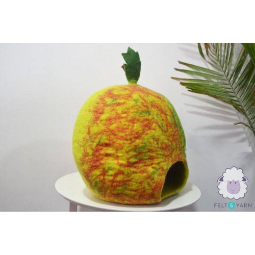 Pumpkin Design Felt Cat House