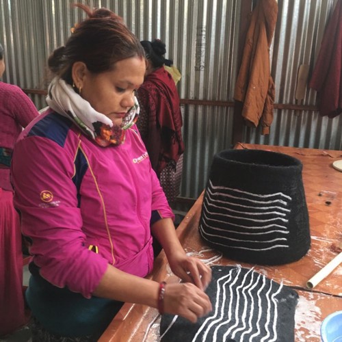 Pumpkin Design Felt Cat House