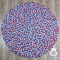 Four Color Felt Ball Rug