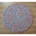 Four Color Felt Ball Rug