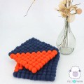 20cm Dual Tone Split Felt Trivet