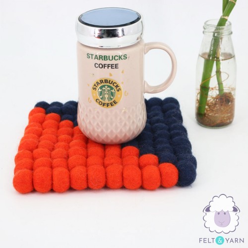 20cm Dual Tone Split Felt Trivet