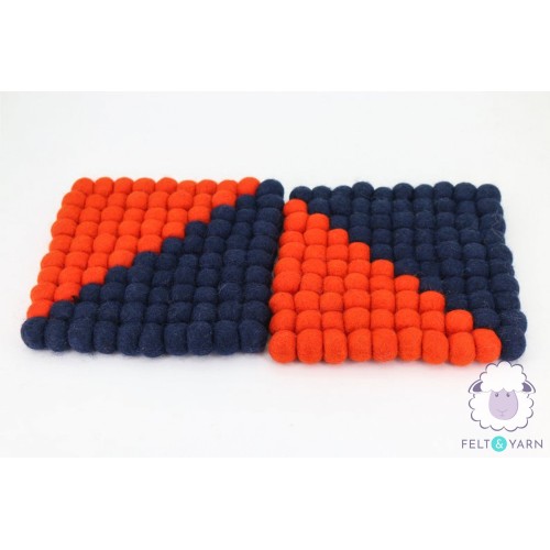20cm Dual Tone Split Felt Trivet