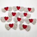 14x5cm Angel Felt Heart