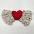 14x5cm Angel Felt Heart