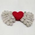 14x5cm Angel Felt Heart
