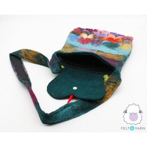 Felt Owl Design Crossbody Bag