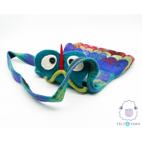 Felt Owl Design Crossbody Bag