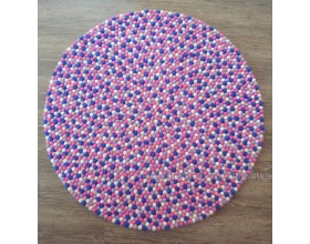 Multicolor Felt Ball Rug