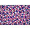 Multicolor Felt Ball Rug