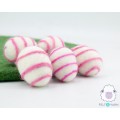 Handmade Swirl Felt Easter Eggs