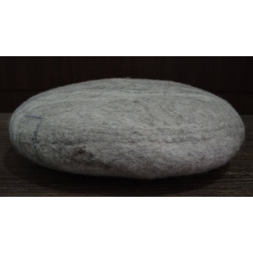 40 x 15 cm Wool Felt Pouf | Handmade Felt Stone Pouf