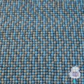 Blue Gray Felt Ball Rug