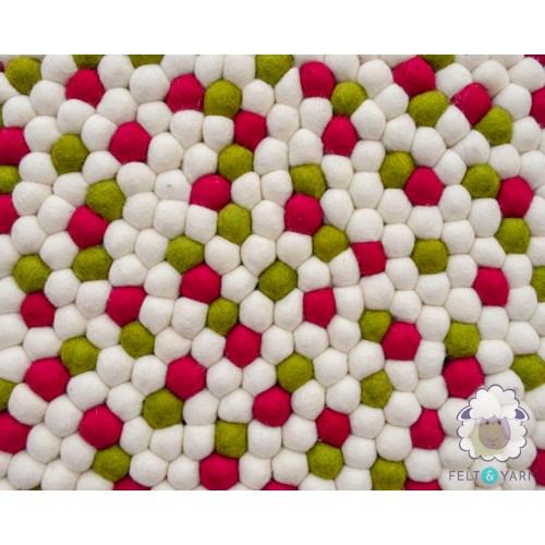 Christmas Felt Ball Rug