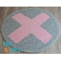 X Design Grey Felt Ball Rug for Home Décor - Felt & Rug