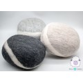 30x24x16cm Wool Felt Pouf | Handmade Felt Stone