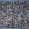 Grey Shaggy Felted Wool Ball Rug for Home - Felt & Yarn