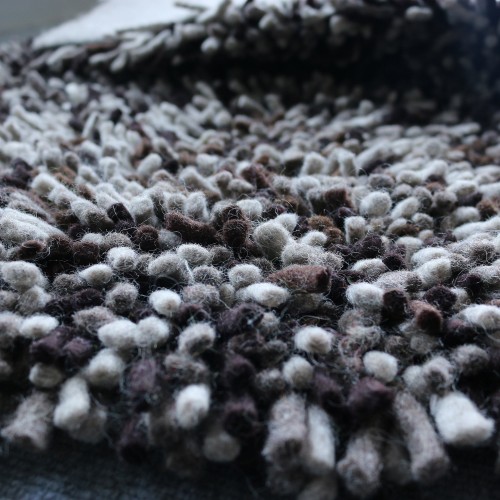 Grey Shaggy Felt Rug