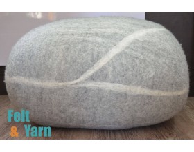 Best 70 cm Wool Felt Pouf for Home - Felt & Yarn