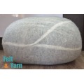 70cm Wool Felt Pouf | Wool Felt Stone