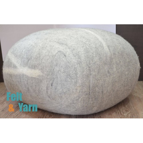 70cm Wool Felt Pouf | Wool Felt Stone