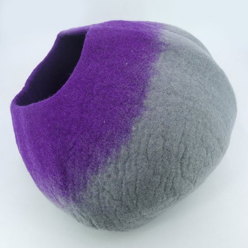 Two Color Gradient Felt Cat House