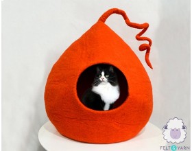 Premium Wool Felt Cat Cave