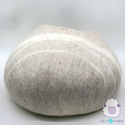 Stripe Design Wool Felt Cat House