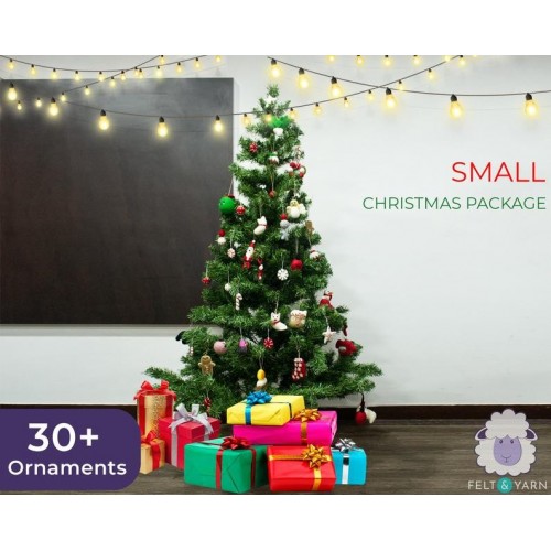 30pcs Christmas Tree Wool Ornaments Pack
