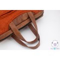 Felt Laptop Bag with Leather Strap