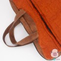 Felt Laptop Bag with Leather Strap