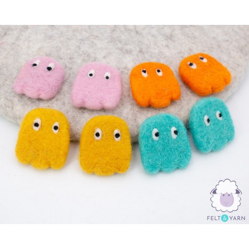 Felt Pac-man Characters