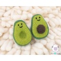 7cm Felt Avocado Set