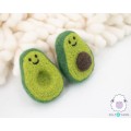7cm Felt Avocado Set