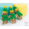Felt Gingerbread Man with Scarf