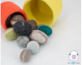 Beautiful Decorative [ Felt Stones ] for Home - Felt & Yarn