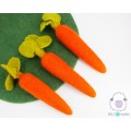 Beautiful Decorative Felt Carrots [Orange] - Felt & Yarn