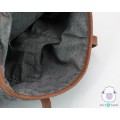 Dark Grey Felt Tote Bag