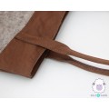 Classy Felt Bag with Leather Design