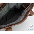 Classy Felt Bag with Leather Design