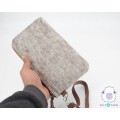 Felt Purse with Leather Strap