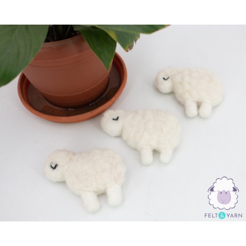 Needle Felt Flat Sheep