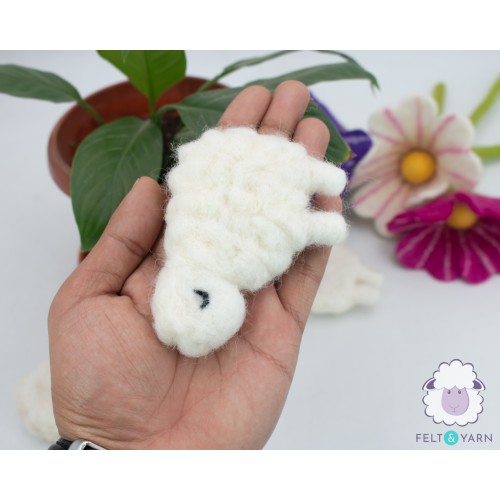 Needle Felt Flat Sheep