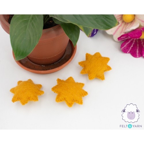 7cm Felt Stitched Sun