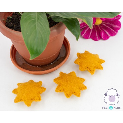 7cm Felt Stitched Sun