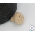 4cm Wool Button Mushroom