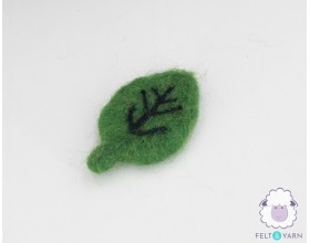 5cm Wool Felt Spinach